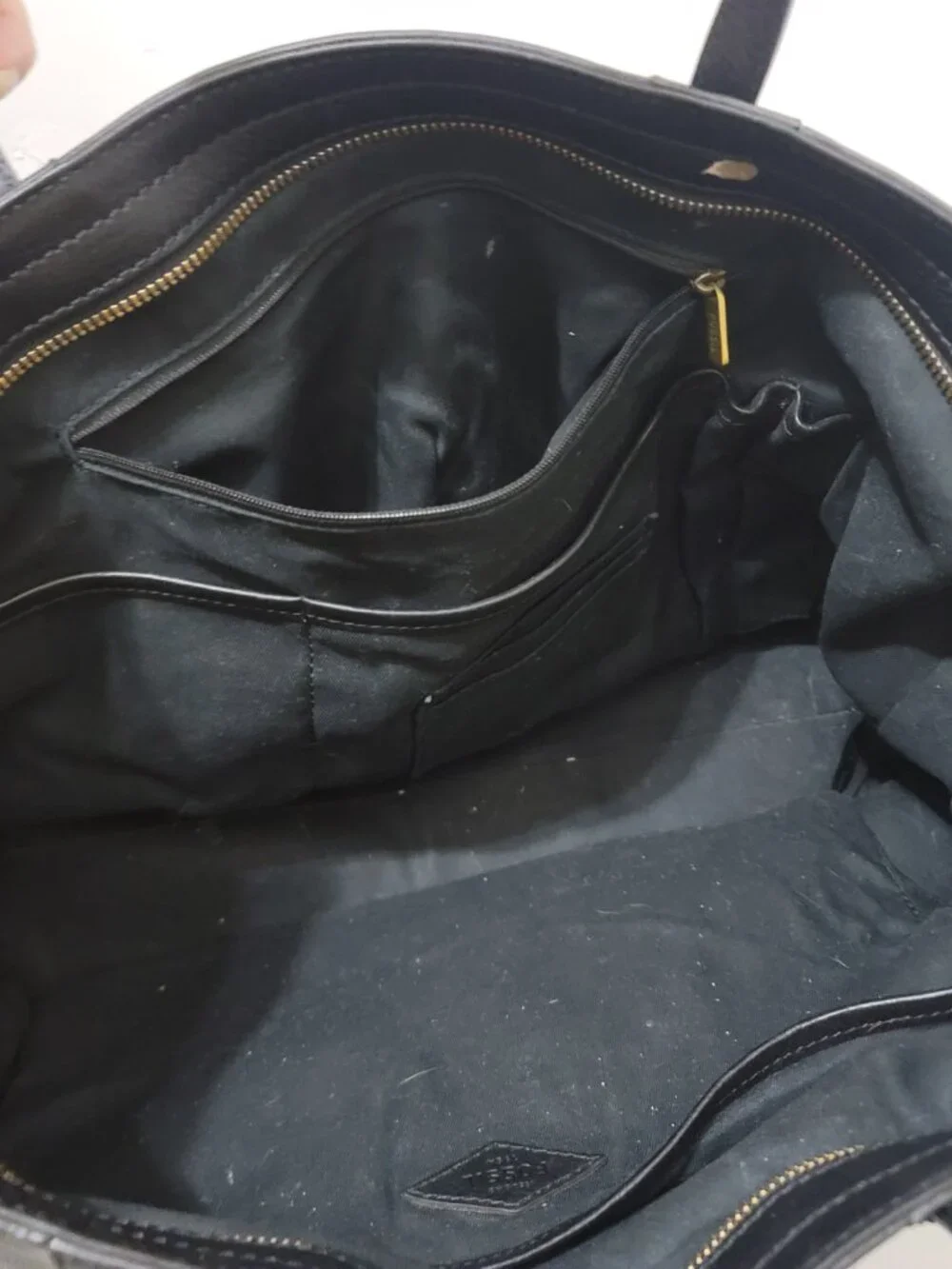 Black Fossil Computer Bag